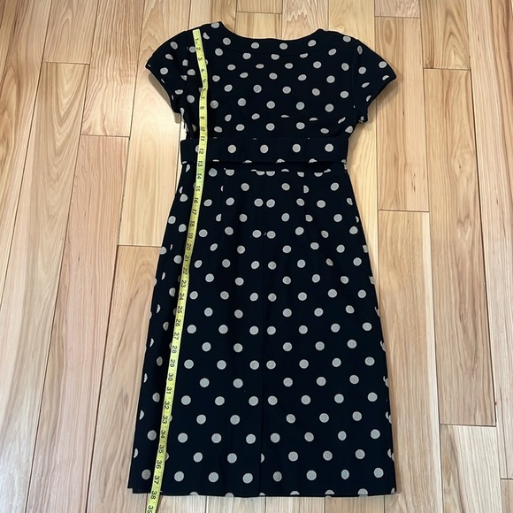 Boden Black Polka Dot women’s belt Dress - Picture 4 of 6